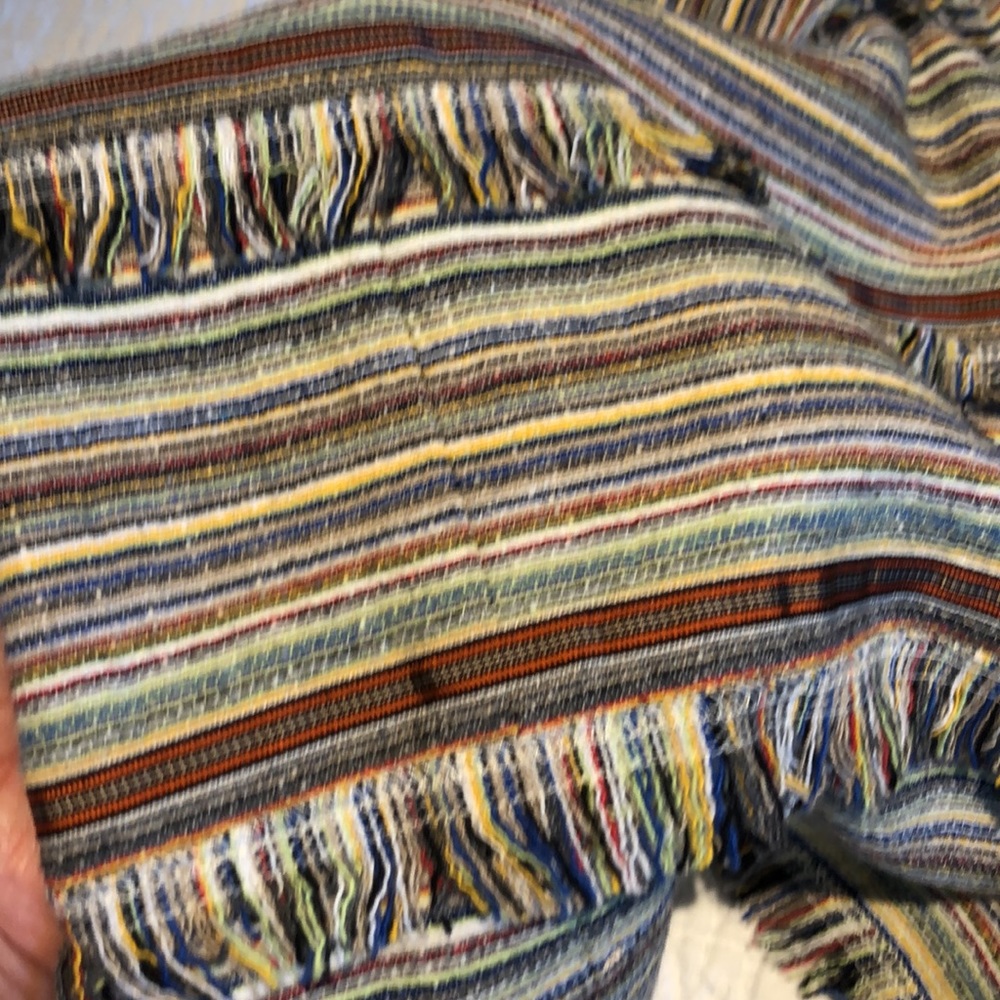 Size 8 Worth woven fringe fully lined zip skirt